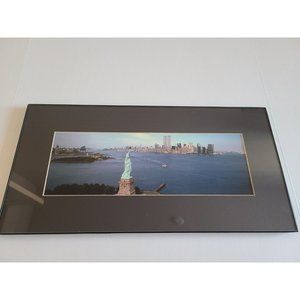 Framed Art Print: New York, Statue Of Liberty  20"X10"X0.5"